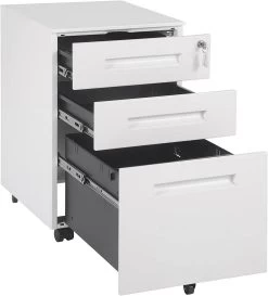 Rollcontainer Büroschrank Metall Mit 3 Schubladen Vormontiert 11 Rollcontainer Büroschrank Metall Mit 3 Schubladen Vormontiert -Möbel Store Rollcontainer Bueroschrank mit 3 Schubladen SK023ws weiss4 1280x1280