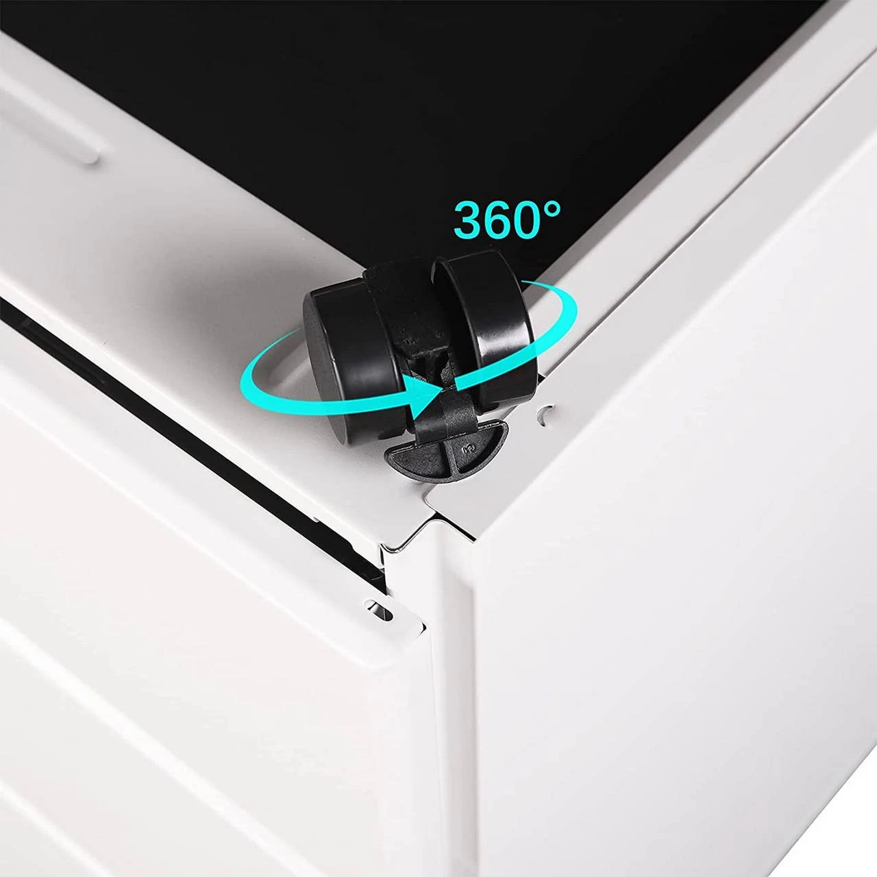 Rollcontainer Aktenschrank Mit 3 Schubladen Vormontiert Büro, Home Office 9 Rollcontainer Aktenschrank Mit 3 Schubladen Vormontiert Büro, Home Office – Bild 9