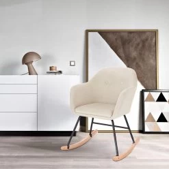 Schaukelstuhl Relaxstuhl Schaukelsessel Schwingsessel Samt Stahl Massivholz Cremeweiß -Möbel Store Schaukelstuhl Relaxstuhl Schaukelsessel Schwingsessel Samt Stahl Massivholz SKS16cm Cremeweiss1 1280x1280