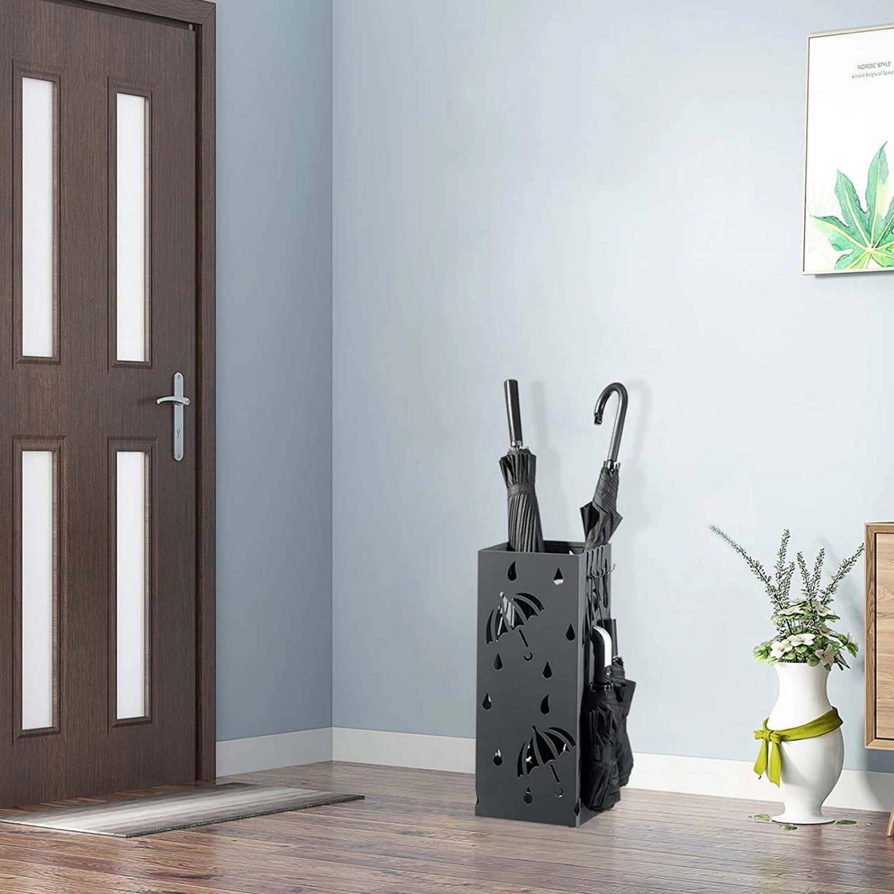 Schirmständer Regenschirmständer Mit Wasserauffangschale Rechteck 4 Schirmständer Regenschirmständer Mit Wasserauffangschale Rechteck – Bild 4