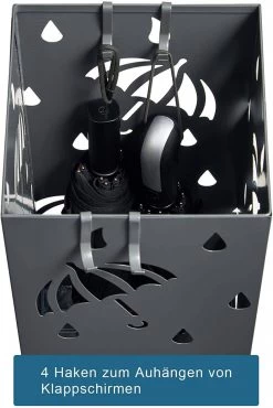 Schirmständer Regenschirmständer Mit Wasserauffangschale Rechteck 14 Schirmständer Regenschirmständer Mit Wasserauffangschale Rechteck -Möbel Store Schirmstaender Regenschirmstaender mit Wasserauffangschale Rechteck SST02an anthrazit5 1280x1280