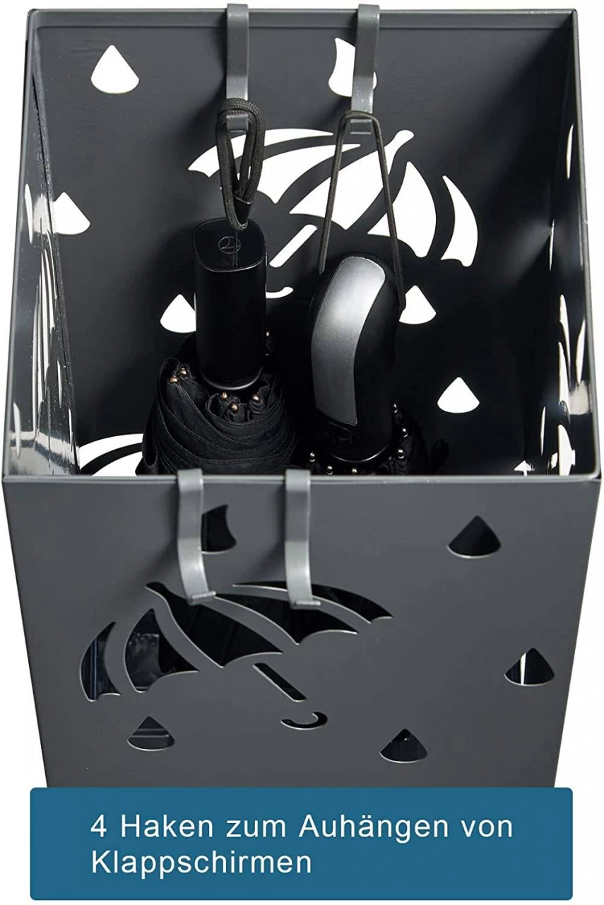 Schirmständer Regenschirmständer Mit Wasserauffangschale Rechteck 7 Schirmständer Regenschirmständer Mit Wasserauffangschale Rechteck – Bild 7