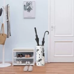 Schirmständer Regenschirmständer Mit Wasserauffangschale Rund -Möbel Store Schirmstaender Regenschirmstaender mit Wasserauffangschale SST01ws weiss3 1280x1280