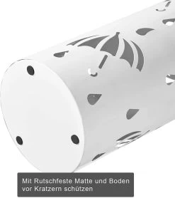 Schirmständer Regenschirmständer Mit Wasserauffangschale Rund -Möbel Store Schirmstaender Regenschirmstaender mit Wasserauffangschale SST01ws weiss7 1280x1280