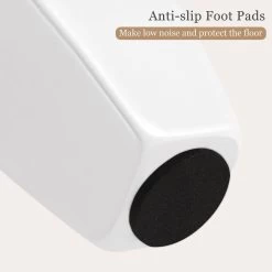 Schminkhocker Sitzhocker, Barock Polsterhocker, MDF Holz, Weiß Lackiert -Möbel Store Schminkhocker Sitzhocker Barock Polsterhocker MDF Holz Weiss lackiert MB6011 Weiss1 1280x1280