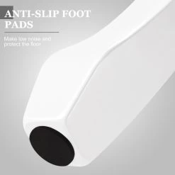 Schminkhocker, Sitzhocker, Polsterhocker, MDF Holz, Weiß Lackiert, Cremeweiß -Möbel Store Schminkhocker Sitzhocker Polsterhocker MDF Holz Weiss lackiert MB6015cm Cremeweiss8 1280x1280