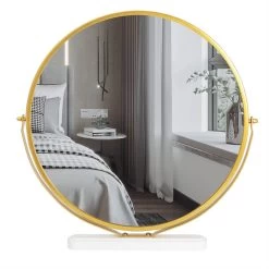 Schminkspiegel Kosmetikspiegel Rund Make-Up Spiegel 360°drehbar