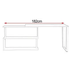 Schreibtisch Eckschreibtisch Arbeitstisch PC Laptop Tisch, Mit Ablagen, MDF -Möbel Store Schreibtisch Arbeitstisch mit Ablagen MDF Weiss TS65ws 12 1280x1280