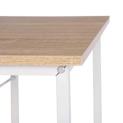 Schreibtisch Aus Holz Und Stahl, Mit Ablage 120x60x75 Cm -Möbel Store Schreibtisch aus Holz und Stahl mit Ablage TSB31hei 5 1280x1280