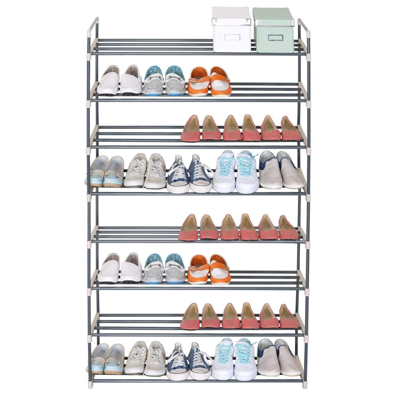 Schuhablage Schuhständer 8 Schicht Beige 2 Schuhablage Schuhständer 8 Schicht Beige – Bild 2