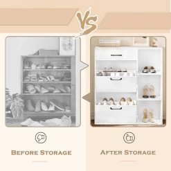 WOLTU Schuhkipper, Schuhschrank Mit 2 Klappfächern, Platzsparend, Aus Holzwerkstoff, Weiß 13 WOLTU Schuhkipper, Schuhschrank Mit 2 Klappfächern, Platzsparend, Aus Holzwerkstoff, Weiß -Möbel Store Schuhkipper Schuhschrank 2 Klappfaechern platzsparend Holzwerkstoff W0ITT2072 Weiss6 1280x1280