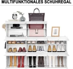 Schuhregal Mit 8 Fächern, Schuhaufbewahrung Für 32 Paar Schuhe, Weiß 13 Schuhregal Mit 8 Fächern, Schuhaufbewahrung Für 32 Paar Schuhe, Weiß -Möbel Store Schuhregal mit 8 F chern Schuhaufbewahrung f r 32 Paar Schuhe W0ITT2005 Weiss5 1280x1280