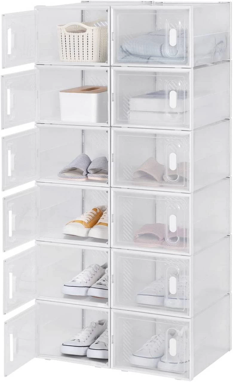 Schuhregal Mit Magnetverschluss Schuhboxen DIY Steckregal Aus Kunststoff 9 Schuhregal Mit Magnetverschluss Schuhboxen DIY Steckregal Aus Kunststoff – Bild 9