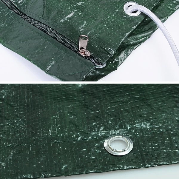 Schutzhülle Strandkorb 165/135x125x90 Cm, Für Gartenmöbel, Aus PE Grün 3 Schutzhülle Strandkorb 165/135x125x90 Cm, Für Gartenmöbel, Aus PE Grün – Bild 3