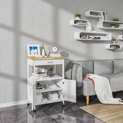 Servierwagen Küchenwagen Allzweckwagen Rollenwagen Weiß -Möbel Store Servierwagen Kuechenwagen Allzweckwagen Rollenwagen Weiss RW043ws5 1280x1280