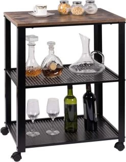 Servierwagen Aus Metall Retro 60x40x76cm