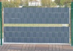 Sichtschutzstreifen 450g/m² PVC Doppelstabmattenzaun, Anthrazit -Möbel Store Sichtschutzstreifen 450g m PVC Doppelstabmattenzaun Anthrazit GZZ1187an 9 1280x1280