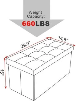Sitzhocker SH32 Mit Stauraum Aus Leinen 7 Sitzhocker SH32 Mit Stauraum Aus Leinen -Möbel Store Sitzhocker Aufbewahrungsbox Gepolsterte Leinen SH32cm beige3 1280x1280