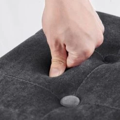 WOLTU Sitzhocker Sitzbank Mit Stauraum, Faltbar Deckel Abnehmbar, Aus Samt 14 WOLTU Sitzhocker Sitzbank Mit Stauraum, Faltbar Deckel Abnehmbar, Aus Samt -Möbel Store Sitzhocker Fusshocker mit Stauraum aus Samt SH73gr grau6 1280x1280