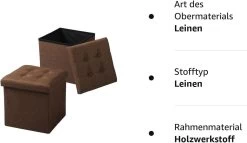 2er-Set Sitzhocker Fußhocker Faltbar Mit Stauraum 11 2er-Set Sitzhocker Fußhocker Faltbar Mit Stauraum -Möbel Store Sitzhocker mit Stauraum Sitzw rfel faltbar abnehmbar Gepolsterte aus Leinen SH06 2 bunt1 1280x1280