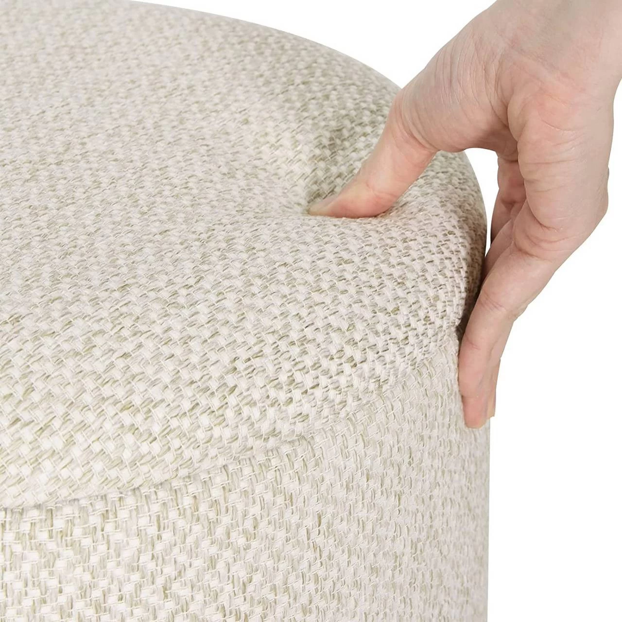 Sitzhocker Mit Stauraum Gepolsterter Fußhocker Mit Massivholzbeine Leinenbezug 10 Sitzhocker Mit Stauraum Gepolsterter Fußhocker Mit Massivholzbeine Leinenbezug – Bild 10