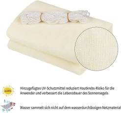 Sonnensegel Sonnenschutz HDPE Windschutz UV Schutz Creme -Möbel Store Sonnensegel Sonnenschutz HDPE Windschutz UV Schutz GZS1188cm creme8 1280x1280