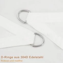 WOLTU Sonnensegel, Sonnenschutz, Aus PES, 200 G/m² Polyester, 95% UV Schutz, Creme -Möbel Store Sonnensegel Sonnenschutz aus PES 200 gm Polyester 95 UV Schutz W0UETT0263 GZS1275cm Creme9 1280x1280