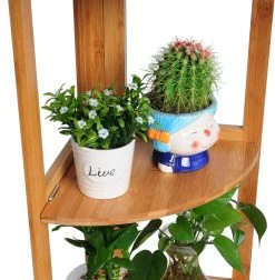 Standregal Badregal Küchenregal Eckregal Bambus 4 Ablagen, Natur -Möbel Store Standregal Badregal K chenregal Eckregal Bambus 4 Ablagen RG9254br Natur1 1280x1280