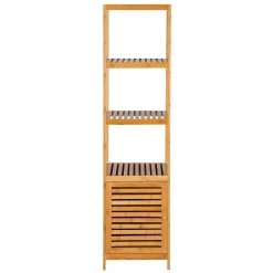 Standregal Mit 5 Ablageflächen & Stauraum Aus Bambus 15 Standregal Mit 5 Ablageflächen & Stauraum Aus Bambus -Möbel Store Standregal mit Ablagefl chen Stauraum aus Bambus3 1280x1280