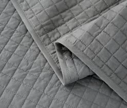 Tagesdecke Bettüberwurf, Steppdecke 360GSM Patchwork Wendedesign Kariert, Grau 10 Tagesdecke Bettüberwurf, Steppdecke 360GSM Patchwork Wendedesign Kariert, Grau -Möbel Store Tagesdecke Bett berwurf Steppdecke 360GSM Patchwork Wendedesign Kariert BWP5004mgr Grau3 1280x1280