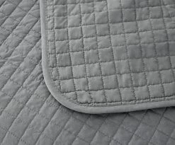 Tagesdecke Bettüberwurf, Steppdecke 360GSM Patchwork Wendedesign Kariert, Grau 11 Tagesdecke Bettüberwurf, Steppdecke 360GSM Patchwork Wendedesign Kariert, Grau -Möbel Store Tagesdecke Bett berwurf Steppdecke 360GSM Patchwork Wendedesign Kariert BWP5004mgr Grau4 1280x1280