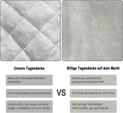 Tagesdecke Bettüberwurf, Patchwork Wendedesign, Aus Mikrofaser, Lila + Weiß -Möbel Store Tagesdecke Bett berwurf Steppdecke Wendedesign unterfuettert BD10m02 lila weiss4 1280x1280
