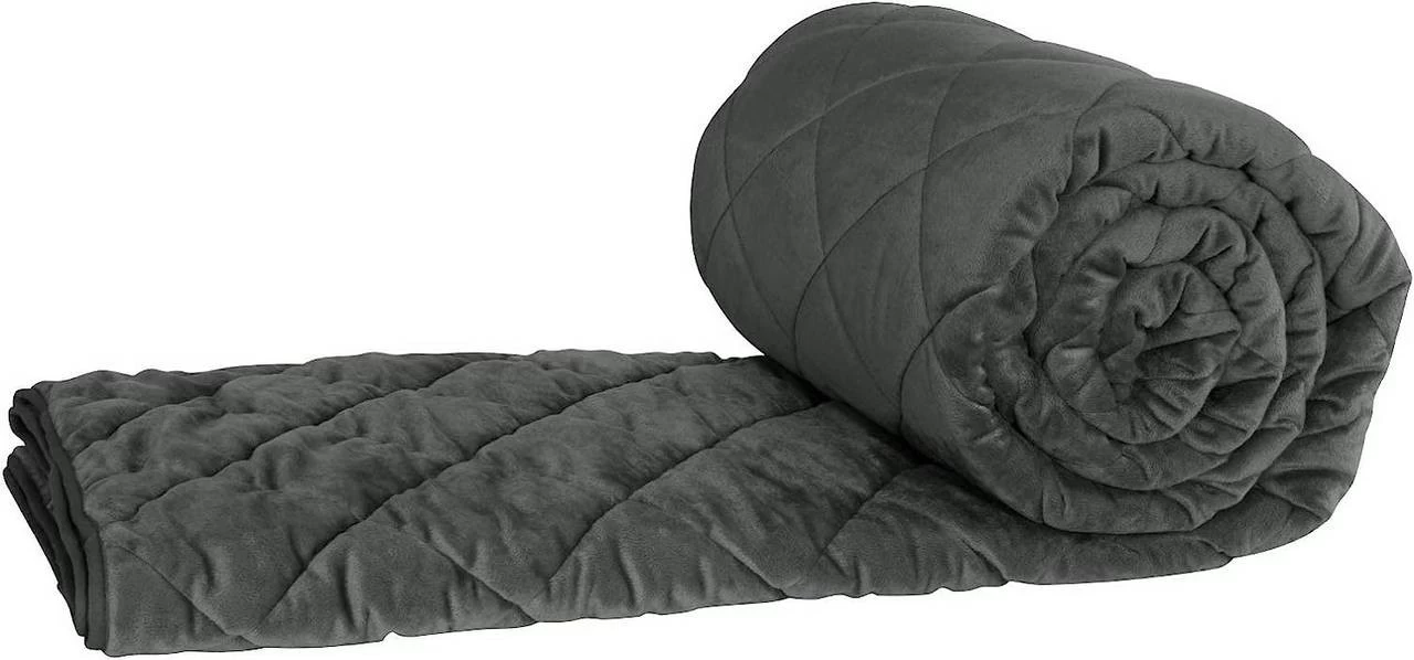 Tagesdecke Bettüberwurf, Steppdecke Unterfüttert&gesteppt, Dunkelgrau 4 Tagesdecke Bettüberwurf, Steppdecke Unterfüttert&gesteppt, Dunkelgrau – Bild 4