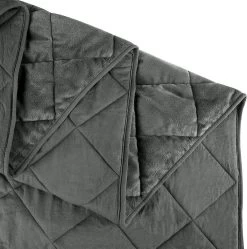 Tagesdecke Bettüberwurf, Steppdecke Unterfüttert&gesteppt, Dunkelgrau 11 Tagesdecke Bettüberwurf, Steppdecke Unterfüttert&gesteppt, Dunkelgrau -Möbel Store Tagesdecke Bettueberwurf kariert BWP5014gr grau4 1280x1280