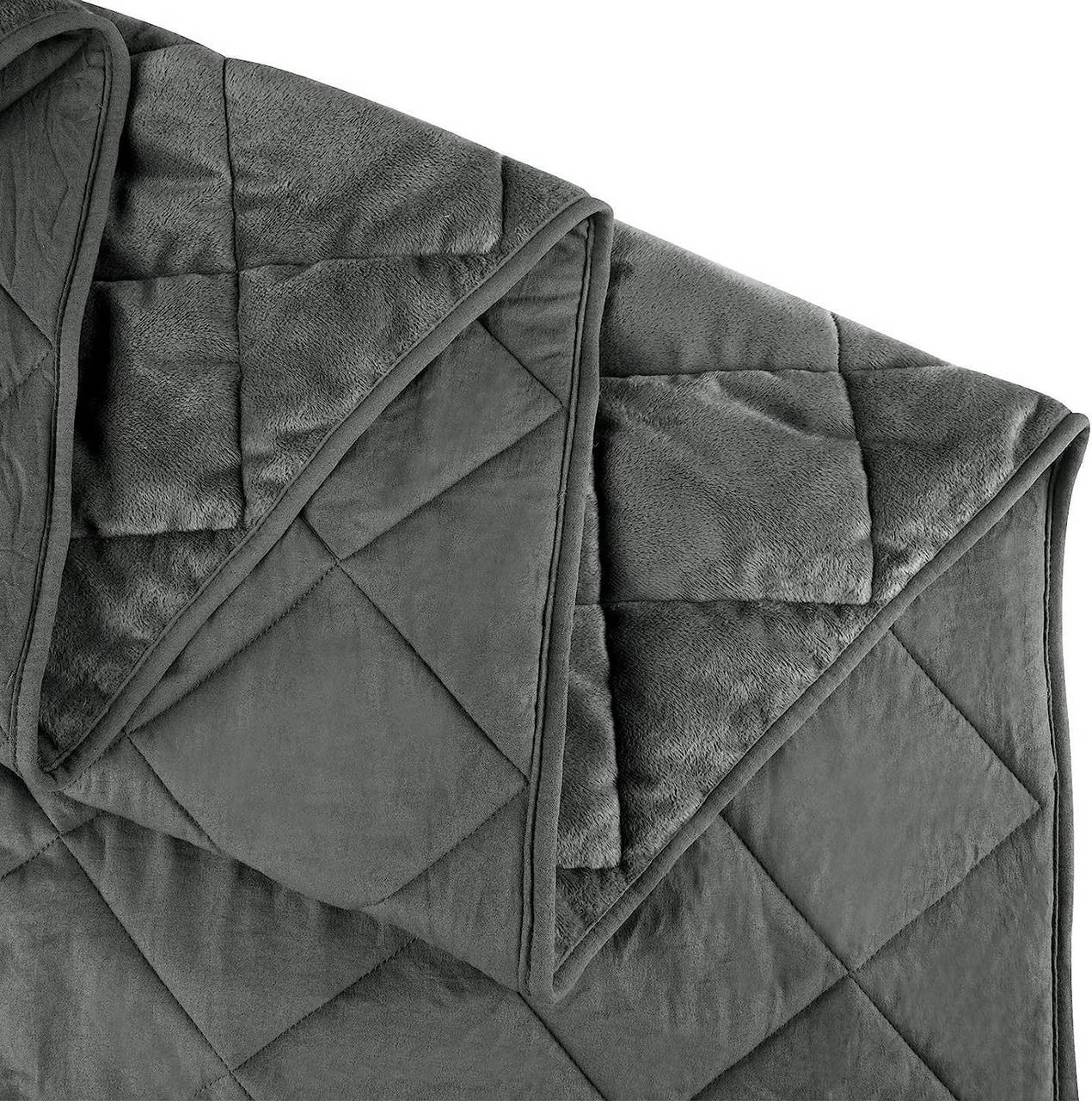 Tagesdecke Bettüberwurf, Steppdecke Unterfüttert&gesteppt, Dunkelgrau 5 Tagesdecke Bettüberwurf, Steppdecke Unterfüttert&gesteppt, Dunkelgrau – Bild 5