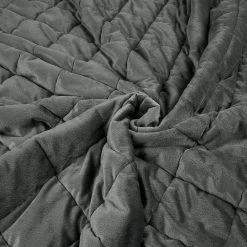 Tagesdecke Bettüberwurf, Steppdecke Unterfüttert&gesteppt, Dunkelgrau 12 Tagesdecke Bettüberwurf, Steppdecke Unterfüttert&gesteppt, Dunkelgrau -Möbel Store Tagesdecke Bettueberwurf kariert BWP5014gr grau5 1280x1280