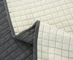Tagesdecke Steppdecke Patchwork Wendedesign Grau+Creme -Möbel Store Tagesdecke Steppdecke Grau Creme BWP5005gr2 4 1280x1280