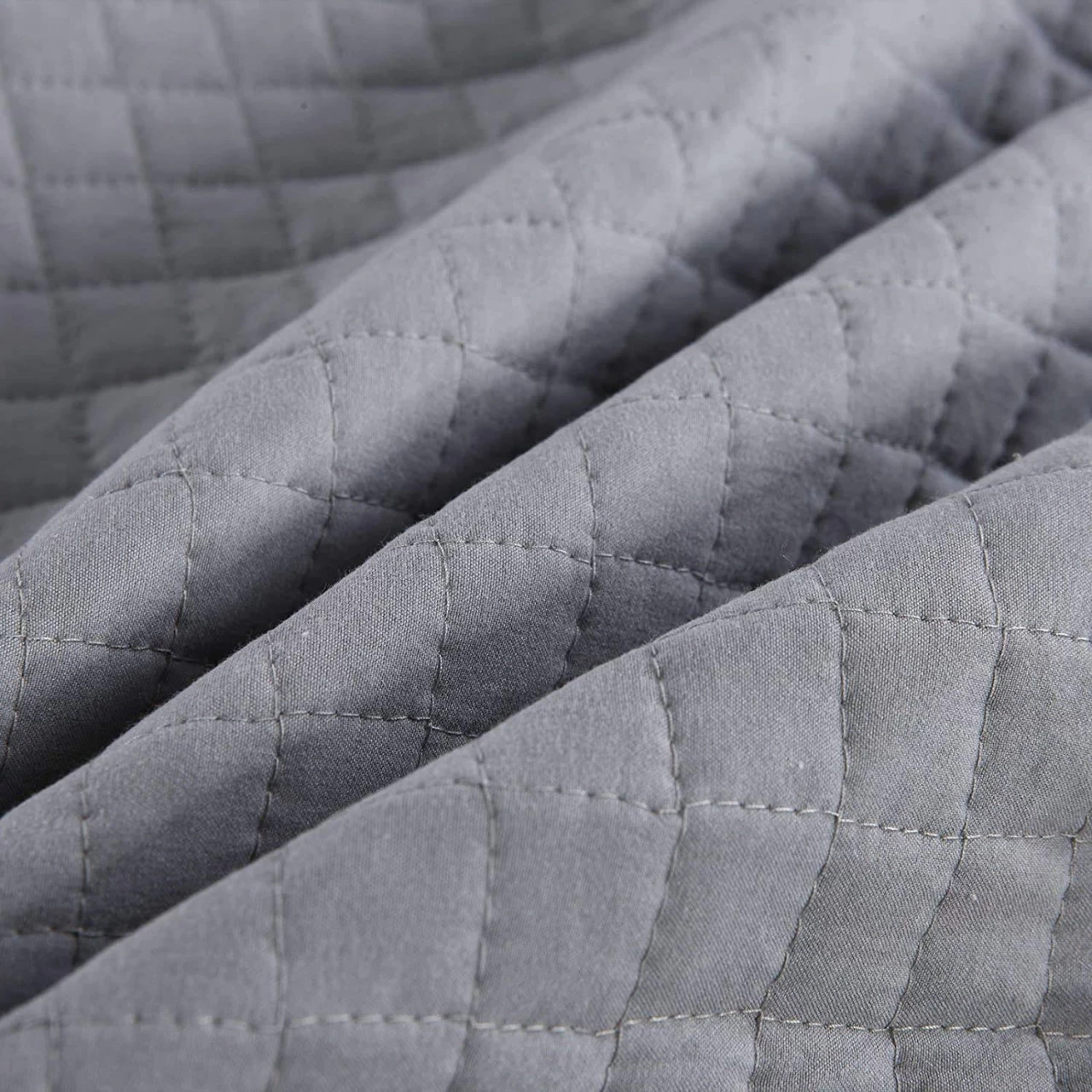 Tagesdecke Steppdecke Patchwork Wendedesign Grau+Hellgrau 9 Tagesdecke Steppdecke Patchwork Wendedesign Grau+Hellgrau – Bild 9