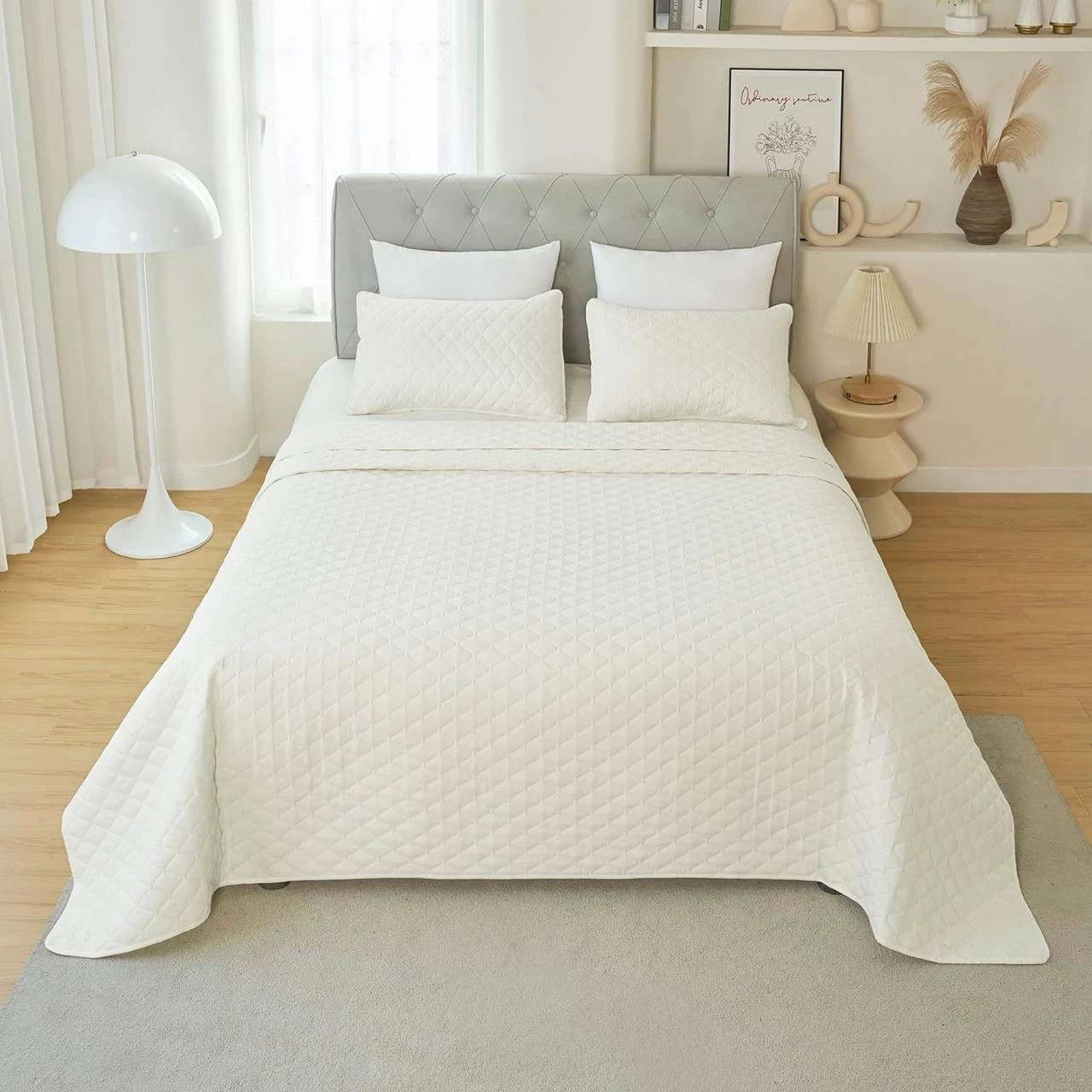 Tagesdecke Mit 2 Kissenbezügen 50x70cm, 3 Teilig, Leichte Überwurfdecke 6 Tagesdecke Mit 2 Kissenbezügen 50x70cm, 3 Teilig, Leichte Überwurfdecke – Bild 6