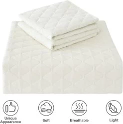 Tagesdecke Mit 2 Kissenbezügen 50x70cm, 3 Teilig, Leichte Überwurfdecke 14 Tagesdecke Mit 2 Kissenbezügen 50x70cm, 3 Teilig, Leichte Überwurfdecke -Möbel Store Tagesdecke mit 2 Kissenbez gen 50x70cm 3 teilig leichte berwurfdecke W0UTT0149 beige7 1280x1280