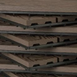 WPC Terrassenfliesen In Holzoptik, Bodenbelag Mit Klicksystem, 11 Stück -Möbel Store Terrassenfliesen Terrassendielen Bodenbelag klicksystem braun4MurjjVsQKuIec 1280x1280