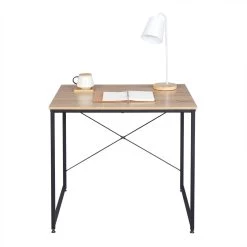 Bürotisch Im Desktop Design -Möbel Store Tisch Schreibtisch Buerotisch Arbeitstisch Holz Stahl TSB03hei Helleiche schwarz8 1280x1280