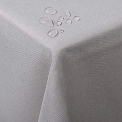 Tischdecke Tischtuch Waschbar Hellgrau