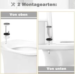 WOLTU Toilettendeckel, WC Sitz Mit Absenkautomatik, Klobrille, O-Form, Steinmuster -Möbel Store Toilettendeckel WC Sitz mit Absenkautomatik Klobrille O Form W0ITT4014 Steinmuster7 1280x1280