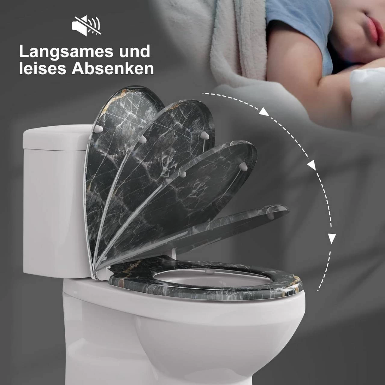 Toilettendeckel Mit Absenkautomatik Motiv, Mit Schnellverschluss, 175 Kg Belastbar 5 Toilettendeckel Mit Absenkautomatik Motiv, Mit Schnellverschluss, 175 Kg Belastbar – Bild 5
