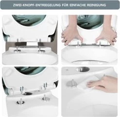 WC Sitz Mit Absenkautomatik Toilettendeckel Premium Klobrille Hellgrünes Blatt -Möbel Store Toilettendeckel mit Absenkautomatik Premium WC Sitz Klobrille Hellgraues Blatt WS2918 Hellgraues Blatt5y5x8dudWgUcuu 1280x1280