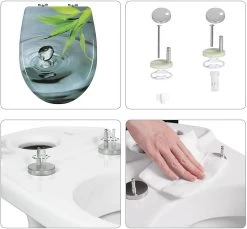 WC Sitz Mit Absenkautomatik Toilettendeckel Premium Klobrille Hellgrünes Blatt -Möbel Store Toilettendeckel mit Absenkautomatik Premium WC Sitz Klobrille Hellgraues Blatt WS2918 Hellgraues Blatt6YZvoVbu0OQGaw 1280x1280