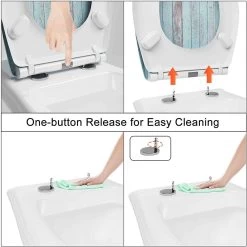 Toilettendeckel Mit Absenkautomatik Antibakterielle Holzmuster -Möbel Store Toilettendeckel mit Absenkautomatik antibakterielle Holzmuster WS2908 blau7 1280x1280