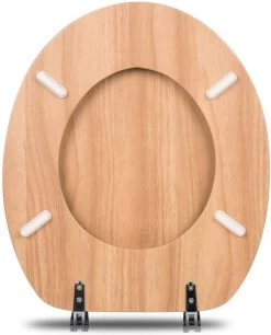 Toilettensitz Mit Absenkautomatik Aus MDF Holzmaserung -Möbel Store Toilettensitz mit Absenkautomatik aus MDF WS2869 Holzmaserung6 1280x1280