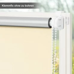 WOLTU Verdunklungsrollo Thermorollo Klemmfix Ohne Bohren Beige -Möbel Store Verdunklungsrollo Thermorollo Klemmfix ohne Bohren TR5700be01 Beige6 1280x1280